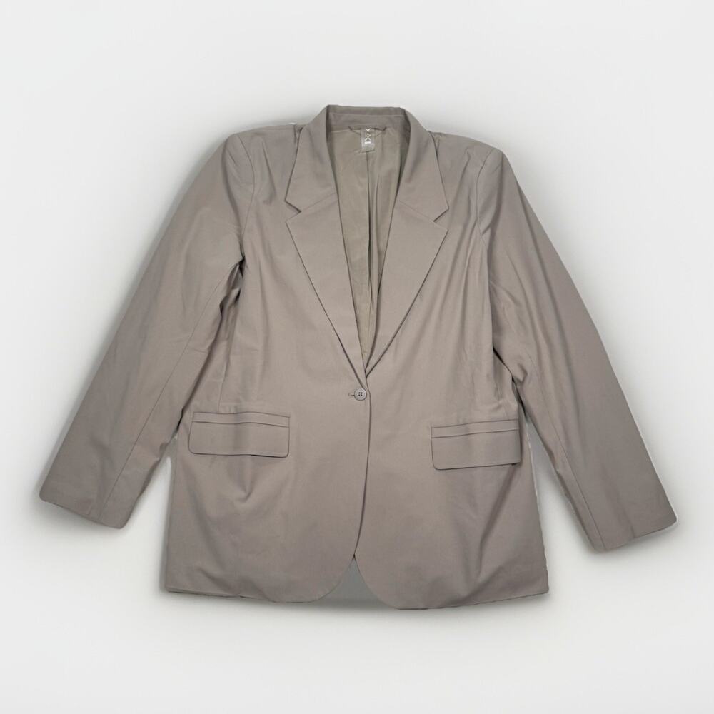 RHONE Women’s Beige Commuter Boyfriend Blazer Jacket Size XL Office Travel